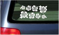 create stunning flower leis with 8 assorted hibiscus flowers - hawaii inspired sticker decals logo