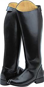img 4 attached to Hispar Mens Man Decent Dress Dressage Boots With Back Zipper Riding English Equestrian Black