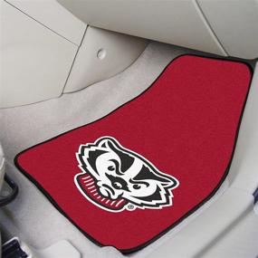 img 1 attached to FANMATS University Wisconsin Badgers Carpet