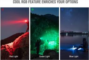 img 1 attached to OLIGHT Marauder Mini High-Performance Flashlight With 7,000 Lumens And 600 Meter Beam Distance - RGB Lighting, Magnetic Rechargeable For Outdoor, Hunting And Search (Black)
