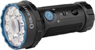 olight marauder mini high-performance flashlight with 7,000 lumens and 600 meter beam distance - rgb lighting, magnetic rechargeable for outdoor, hunting and search (black) logo
