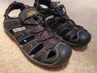 img 1 attached to 👞 GRITION Men's Sandals: VersatileFootwear for Hiking and Athletic Activities in Size 40 review by Hanson Kendrick