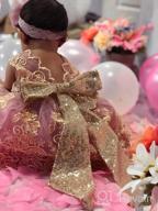 img 1 attached to LZH Princess Bowknot Birthday Wedding Girls' Clothing review by Brett Blazis