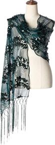 img 2 attached to BABEYOND Sequin Fringed Evening Wedding Women's Accessories - Scarves & Wraps