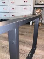 img 1 attached to Rustic Oak Console Table With 3-Tier Shelf Ideal For Living Room Or Hallway review by Michael Lightfoot