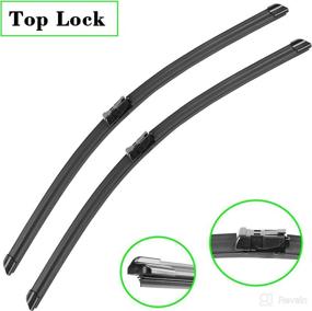 img 4 attached to 🚗 Original Equipment Replacement Windshield Wiper Blades - Set of 2 (26"/18") for 2013-2018 Maserati Ghibli & 2016-2021 Maserati Levante (Top Lock)