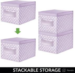 img 1 attached to 🧸 Efficient Stackable Storage Organizer for Kids' Nursery Furniture: MDesign Decorative Home Store