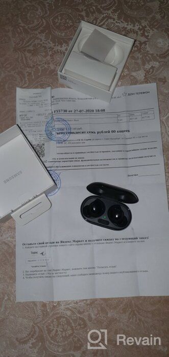 img 1 attached to Upgrade Your Audio Experience with Samsung Galaxy Buds+ Plus: True Wireless Earbuds with Improved Battery and Call Quality in White, including Wireless Charging Case and Velvet Pouch. review by Bambang K Masruri ᠌