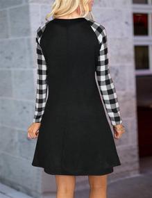 img 2 attached to Blooming Jelly Womens Plaid Sleeve Women's Clothing ~ Dresses