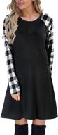 blooming jelly womens plaid sleeve women's clothing ~ dresses логотип