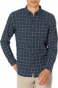 img 4 attached to Stay Cozy And Stylish With Goodthreads Men'S Flannel Shirt - Standard Fit And Long Sleeves