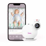 ibaby i6 2k smart wi-fi радионяня с бесконтактным отслеживанием дыхания, камерой и звуком, панорамированием, наклоном и зумом, 2,4 ггц и 5 ггц, без ежемесячной платы за мониторинг сна и движения тела ребенка логотип