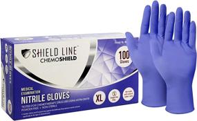 img 4 attached to 🧤 Nitrile Medical Examination Gloves: Chemotherapy-Rated, Latex & Powder-Free for Doctors & Nurses - SHIELD LINE