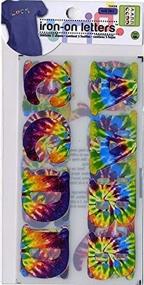 img 1 attached to Dritz 15439 Iron-On Letters Soft Flex Cooper 1.25 Inch Tie Dye 5 Sheets