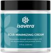 rejuvenate and moisturize skin with isavera scar minimizing cream - reduces scars & discoloration - 4 oz. logo