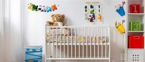 img 1 attached to 🐯 Adorable Jungle Animals Crib Mobile and Nursery Decor Set - Enhance your Baby's Room with Whimsical Wildlife!