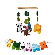 🐯 adorable jungle animals crib mobile and nursery decor set - enhance your baby's room with whimsical wildlife! логотип