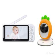 🐉 dragon touch e40 video baby monitor with camera and audio, 4.3" split screen baby camera - no wifi, night vision, 960ft range, 8 lullabies, temperature monitoring logo