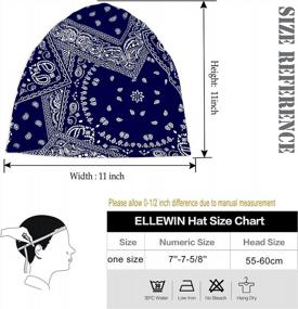 img 1 attached to Stay Stylish And Comfortable With ELLEWIN Cotton Slouchy Beanie For Men And Women