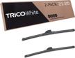extreme weather winter automotive replacement windshield wiper blades - trico white pack of 2 (21 inch & 20 inch, model 35-2120) logo