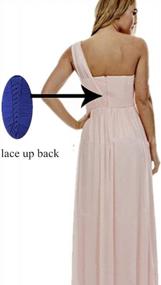 img 3 attached to Elegant Bridesmaid Dresses: YORFORMALS Sleeveless A-Line Ruched Chiffon Gown For Formal Evenings