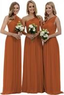 элегантные платья подружек невесты: yorformals шифоновое платье трапециевидной формы без рукавов с рюшами для официальных вечеров логотип