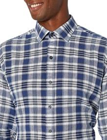 img 2 attached to Classic Style Meets Comfort: BUTTONED Spread Collar Casual Cotton 17 17 5 Men's Clothing