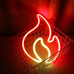 img 2 attached to Light Up Your Space With Flame Shaped Neon Signs - Perfect Valentine'S Day Gift!