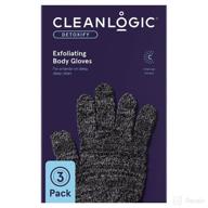 🧤 cleanlogic detoxify charcoal exfoliating gloves: experience the ultimate detox and glove exfoliation power logo