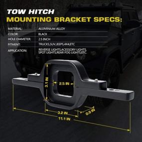 img 2 attached to Upgrade Your Truck'S Visibility With Chelhead Hitch Lights - 2PCS Combo Backup Lights With Tow Hitch Mounting & Wiring Harness