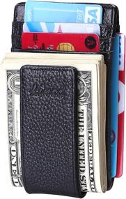 img 1 attached to 👝 Kinzd Pocket Leather Blocking Pattern Men's Wallets, Card Cases & Money Organizers: Safeguard Your Essentials in Style