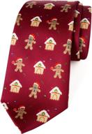 🎅 spring notion microfiber christmas gingerbread men's accessories - top picks for ties, cummerbunds & pocket squares логотип