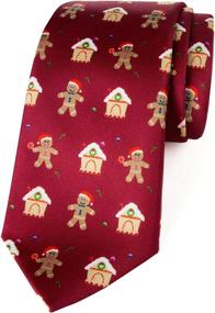 img 4 attached to 🎅 Spring Notion Microfiber Christmas Gingerbread Men's Accessories - Top Picks for Ties, Cummerbunds & Pocket Squares