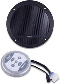 img 3 attached to 🔊 PLMRKT9 Pyle Bluetooth Marine Grade Flush Mount 2-Way Speaker System with Amplified Full Range Stereo Sound, Dual Cone Dome, Waterproof, Universal Home Compatibility, and Aux 3.5mm Input - Pair of 6.5” 240 Watts Speakers in Black
