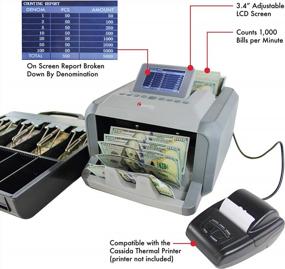 img 1 attached to Cassida 7750R: устройство для подсчета и чтения денег с расширенной системой обнаружения поддельных банкнот и возможностью печати