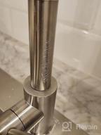 img 1 attached to Stylish And Functional: HGN Matte Black Kitchen Faucet With Pull Down Sprayer And Stainless Steel Design review by Matt Schwartz