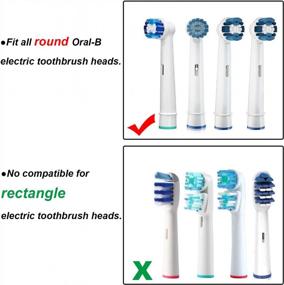 img 2 attached to Защитите свою электрическую зубную щетку Oral-B с помощью нашего набора чехлов для зубных щеток из 8 предметов для путешествий и домашнего использования