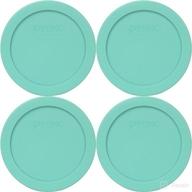 🍱 pyrex 7200-pc 2-cup sea glass plastic food storage lids bundle - pack of 4 items логотип