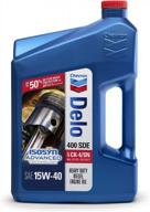 1 gallon jug of delo 400 sde sae 15w-40 motor oil - part number 222290470 logo