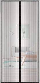 img 4 attached to YUFER Heavy Duty Magnetic Mesh Screen Door 32×80 With Self-Sealing Technology - Fits Door Sizes Up To 30''X80'' - Easy Install & Quick Access
