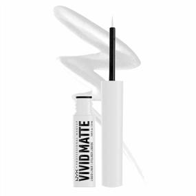 img 4 attached to NYX PROFESSIONAL MAKEUP Vivid Matte Liquid Liner, Smear-Resistant Eyeliner With Precise Tip - White