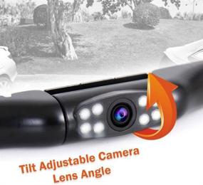 img 2 attached to 📷 Pyle Upgraded Rear View Vehicle Backup Camera - Compact Slim Bar Cam with Adjustable Lens Angle, Night Vision and IP-67 Waterproof - Front or Rear License Plate Mountable