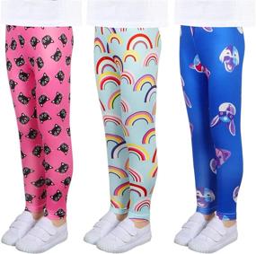 img 2 attached to 👧 LUOUSE Toddler Stretch Athletic Leggings: Stylish and Comfortable Girls' Clothing Essentials
