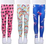 👧 luouse toddler stretch athletic leggings: stylish and comfortable girls' clothing essentials logo