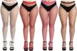 aneco 4 pairs of plus size cross mesh fishnet tights – sexy pantyhose stockings for thigh high fashion logo