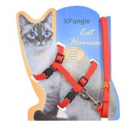 🐱 adjustable nylon halter harness for cats - xpangle cat harness and leash with safety rope leads logo