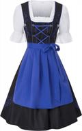 oktoberfest costume for women: german bavarian beer girl dirndl dress - 3-piece set by jasambac logo