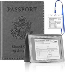 img 4 attached to Remocc Leather Passport Водонепроницаемый паспорт