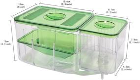 img 3 attached to 🐠 Saim Automatic Fish Breeding Tanks: Nursery, Circulating Hatchery Aquarium for Baby Fish, Shrimp, Clownfish, and Guppy