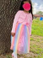 img 1 attached to 💐 Shop the Vibrant JerrisApparel Flower Rainbow Birthday Pageant Girls' Clothing Collection review by Nadia Miller